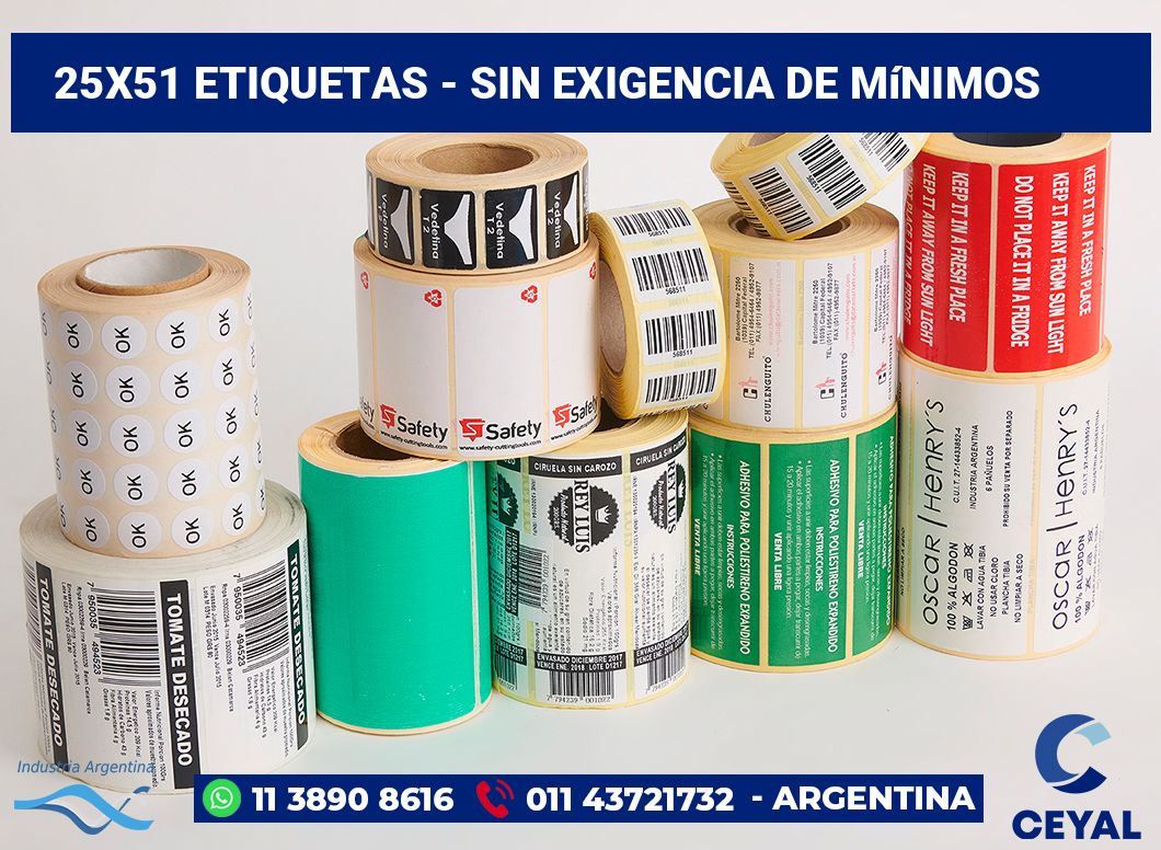 25x51 Etiquetas