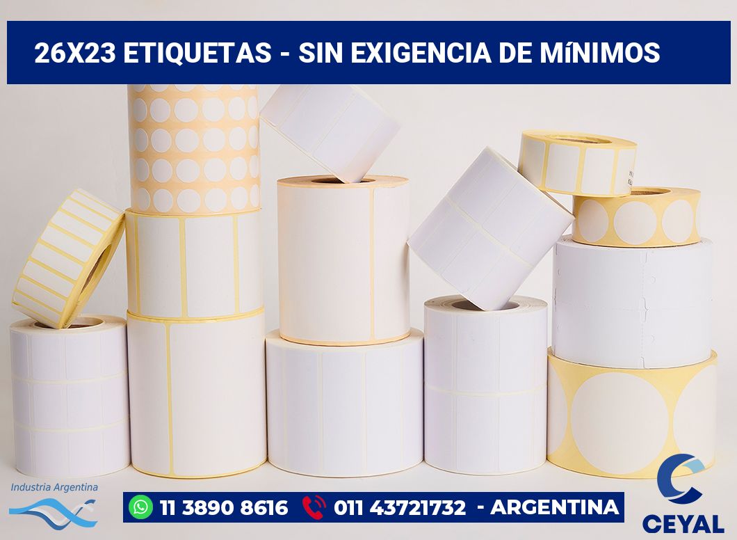 26x23 Etiquetas