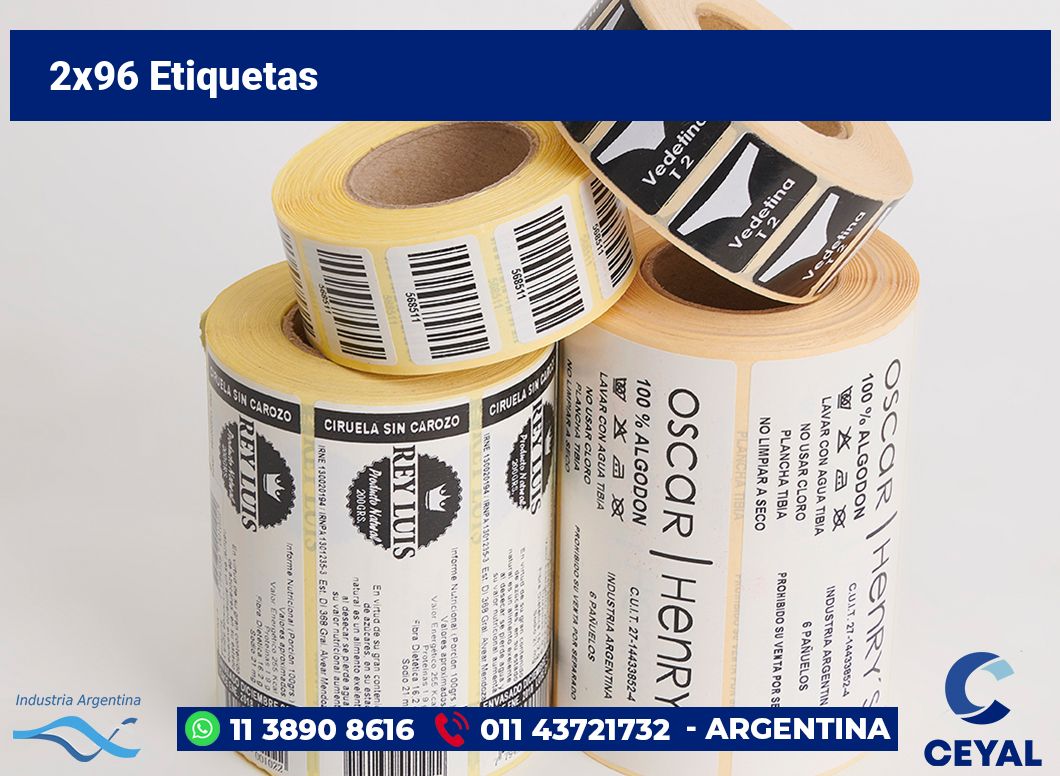 2x96 Etiquetas