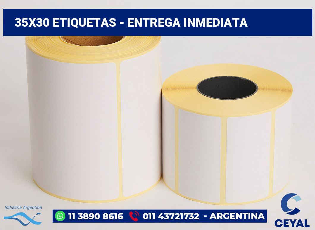 35×30 Etiquetas