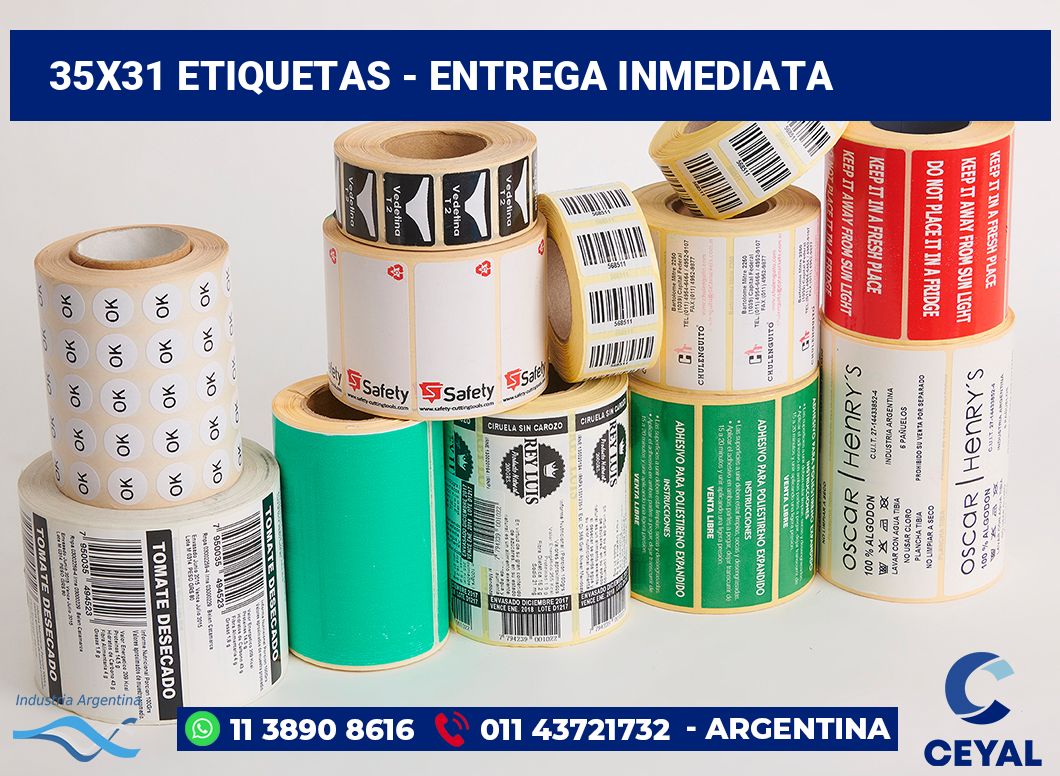 35×31 Etiquetas