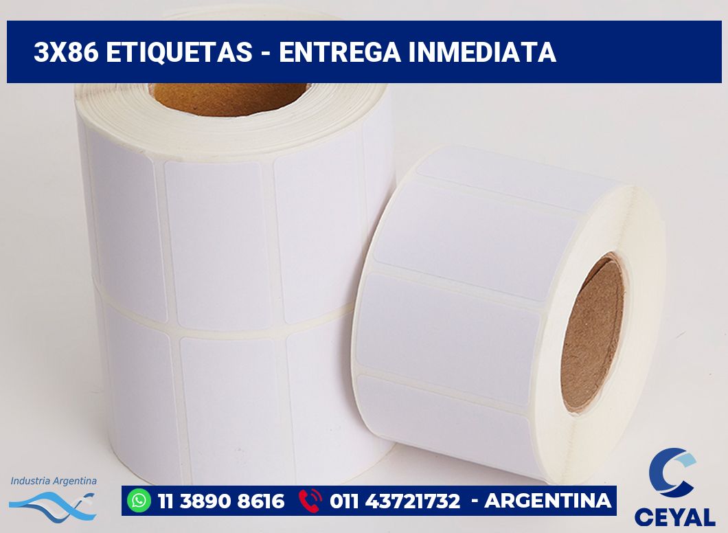 3×86 Etiquetas