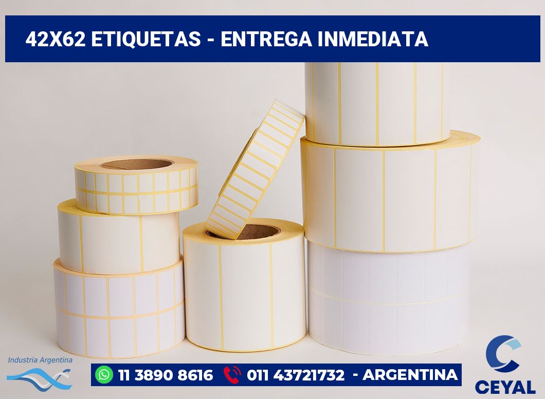 42×62 Etiquetas