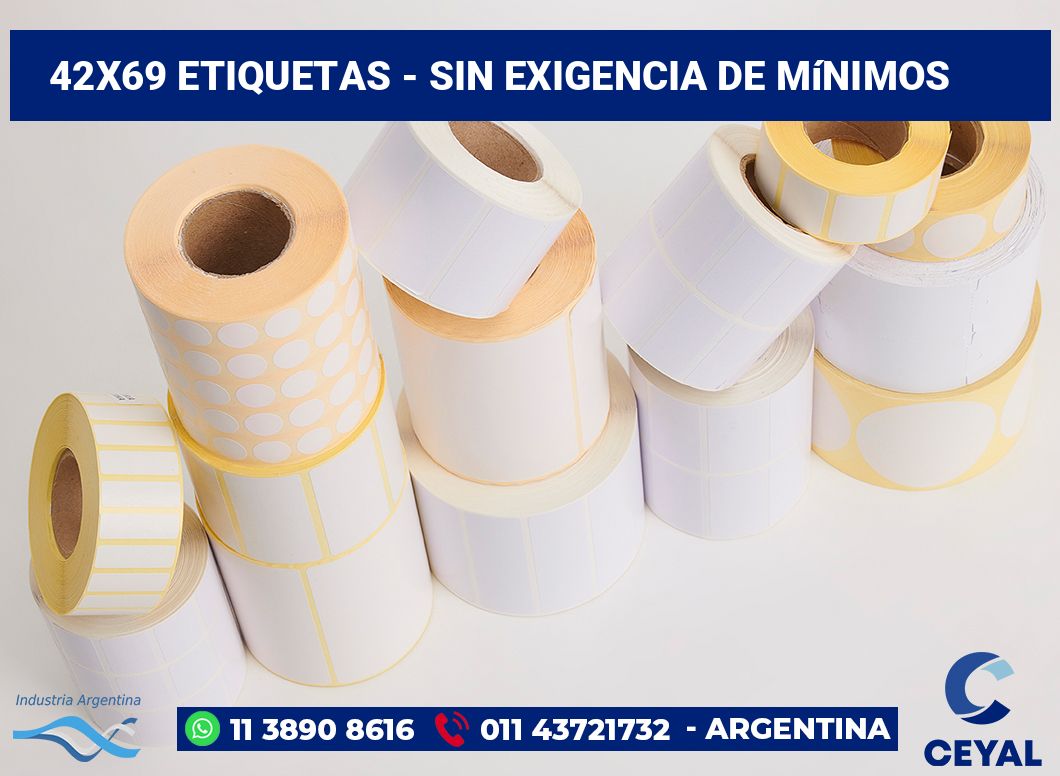 42x69 Etiquetas
