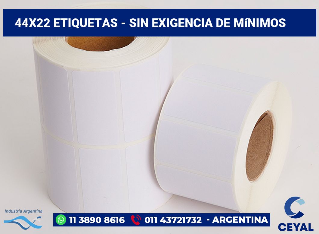 44×22 Etiquetas