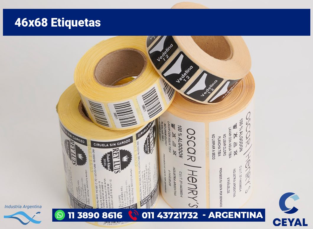 46x68 Etiquetas
