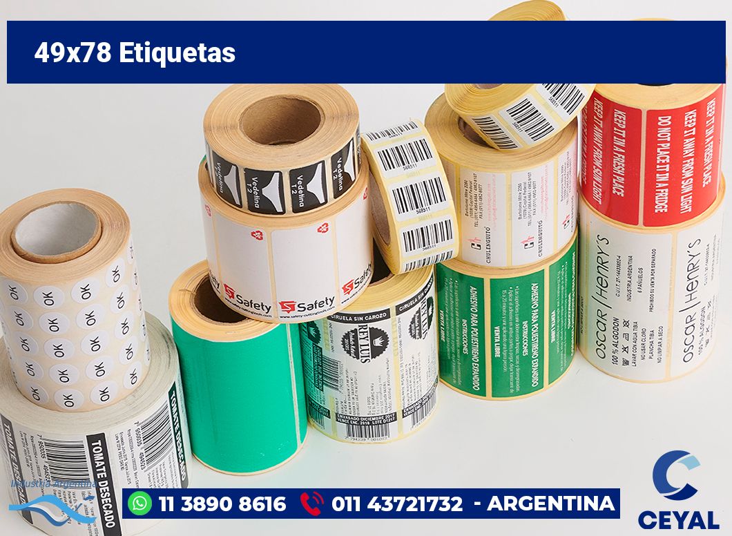 49×78 Etiquetas