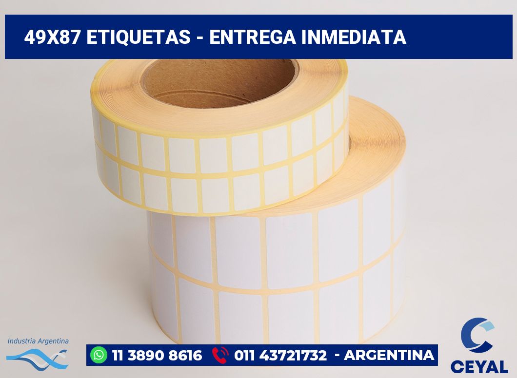 49×87 Etiquetas