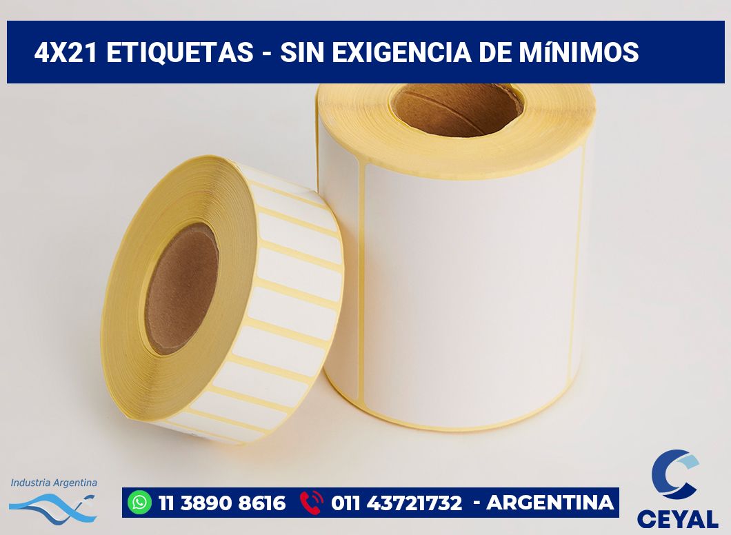 4×21 Etiquetas
