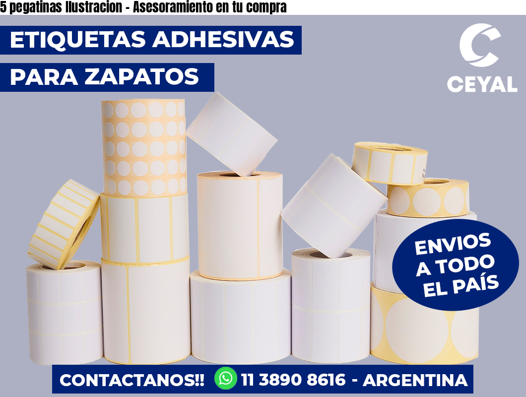 5 pegatinas Ilustracion – Asesoramiento en tu compra