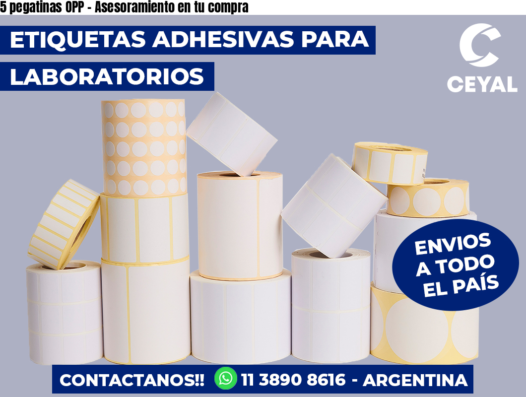 5 pegatinas OPP - Asesoramiento en tu compra