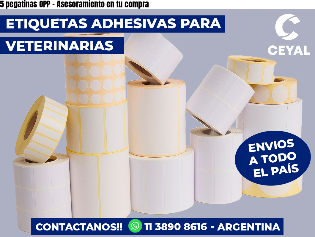 5 pegatinas OPP - Asesoramiento en tu compra