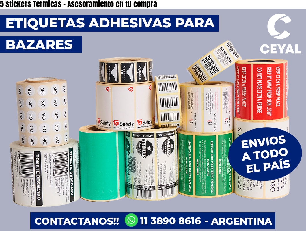 5 stickers Termicas – Asesoramiento en tu compra