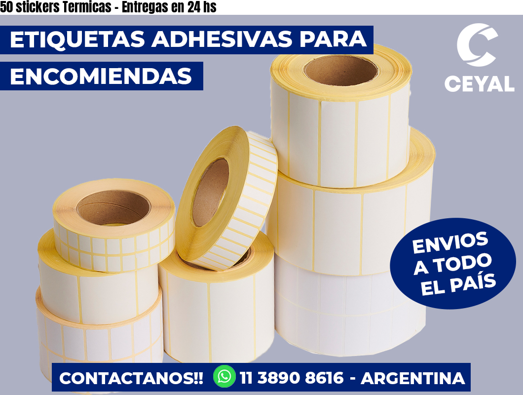 50 stickers Termicas - Entregas en 24 hs