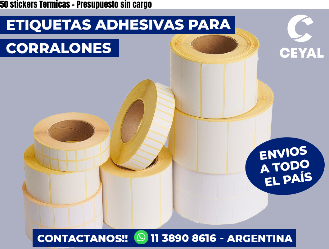 50 stickers Termicas – Presupuesto sin cargo