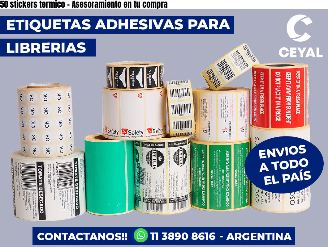 50 stickers termico – Asesoramiento en tu compra
