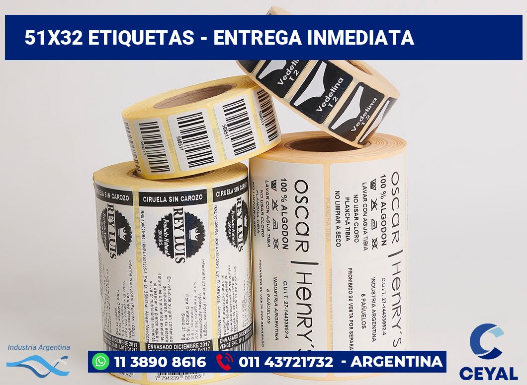 51x32 Etiquetas