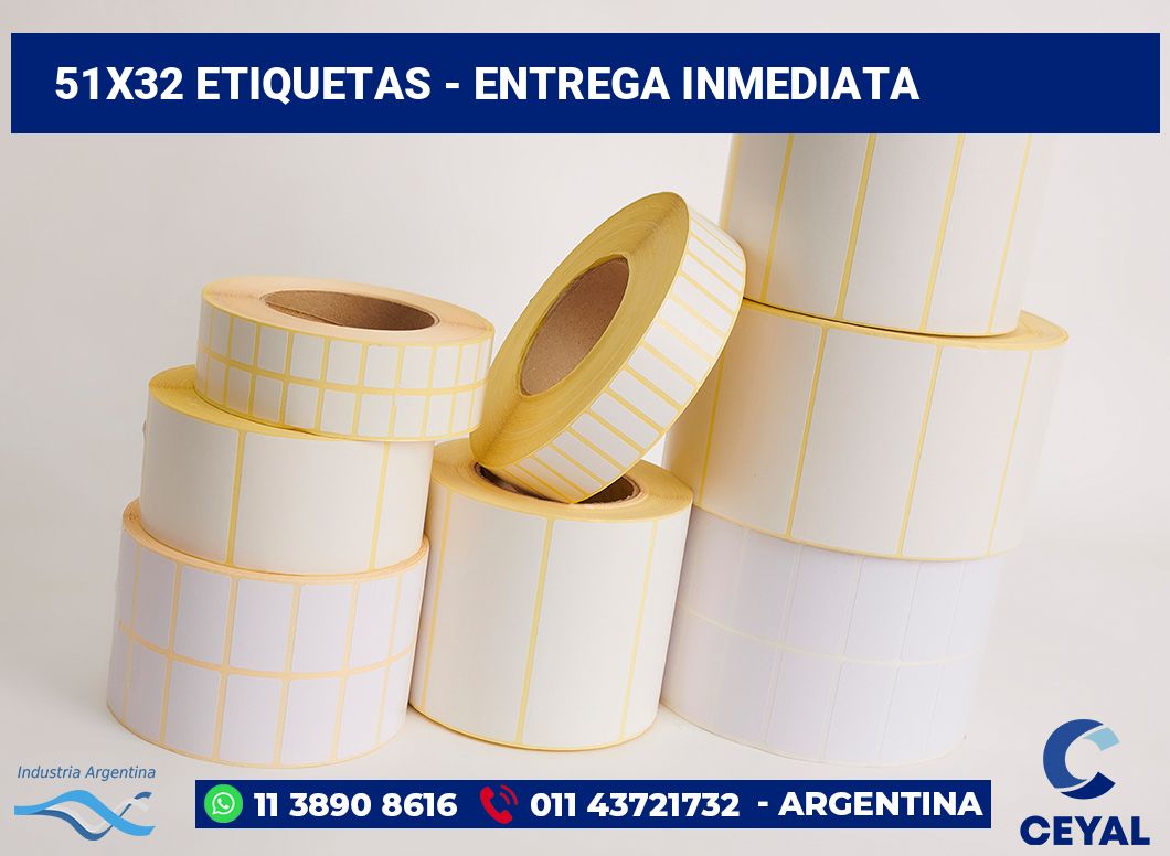 51×32 Etiquetas
