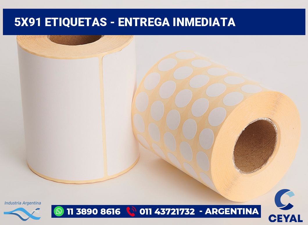 5x91 Etiquetas