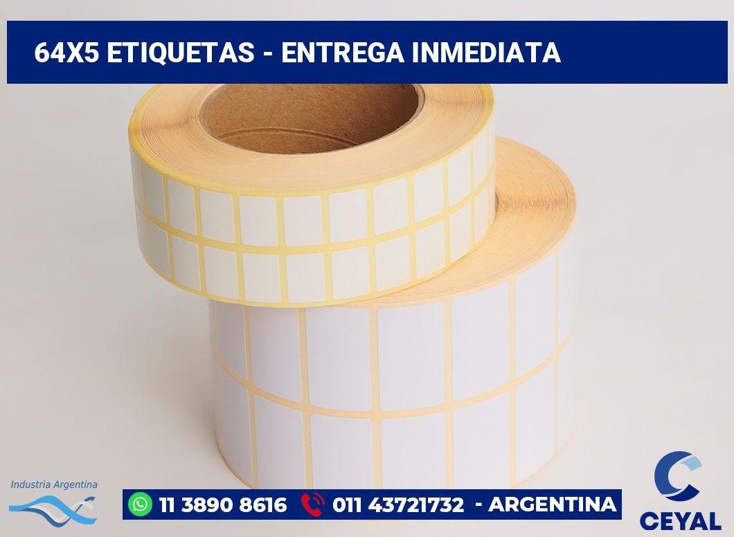 64x5 Etiquetas