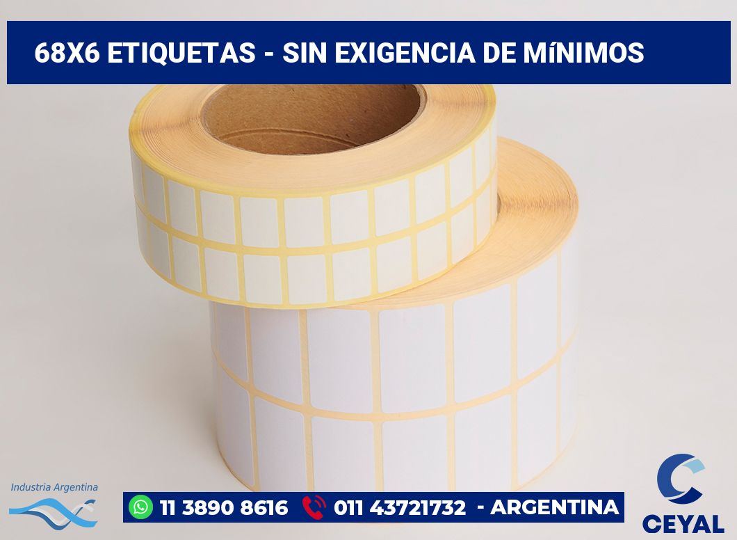 68x6 Etiquetas