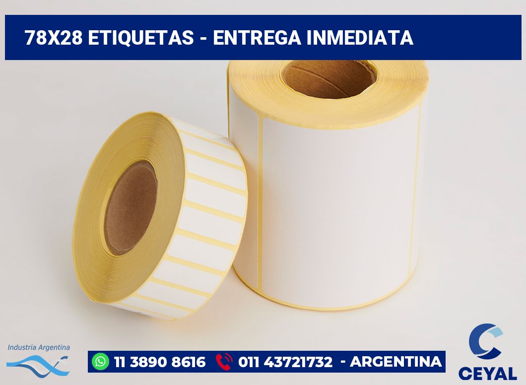 78×28 Etiquetas