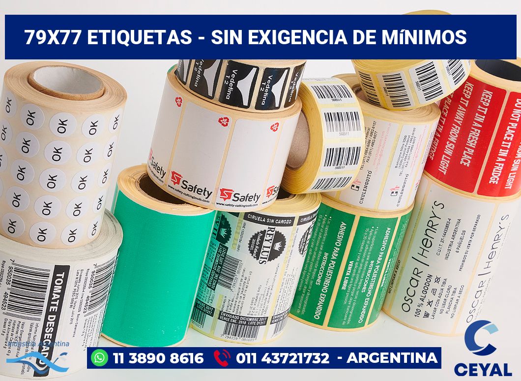 79x77 Etiquetas