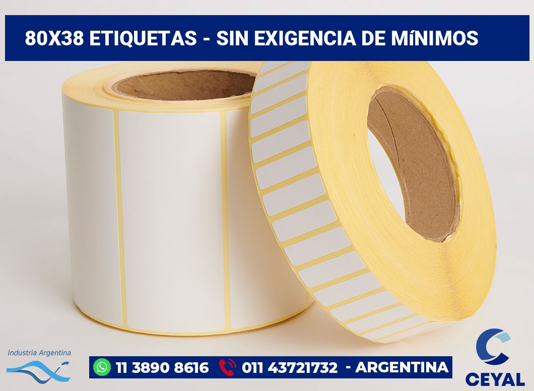 80x38 Etiquetas