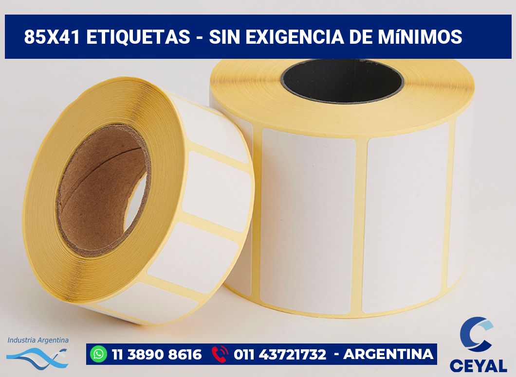 85x41 Etiquetas
