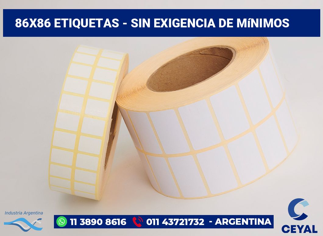 86x86 Etiquetas
