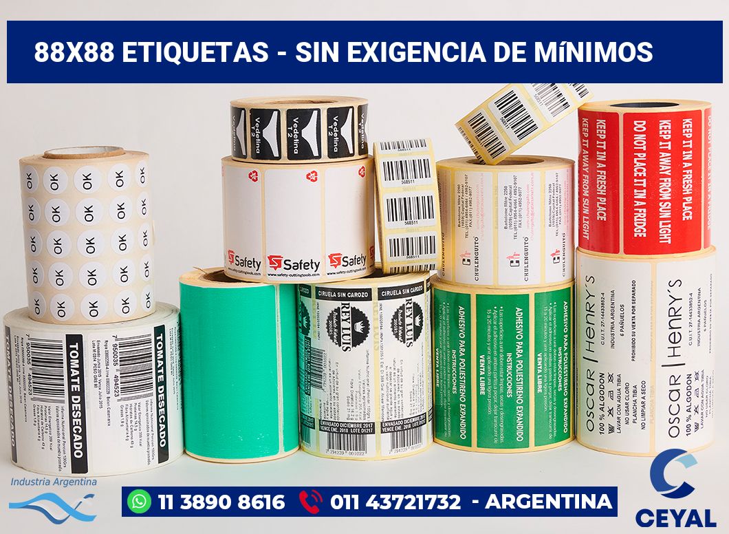 88x88 Etiquetas