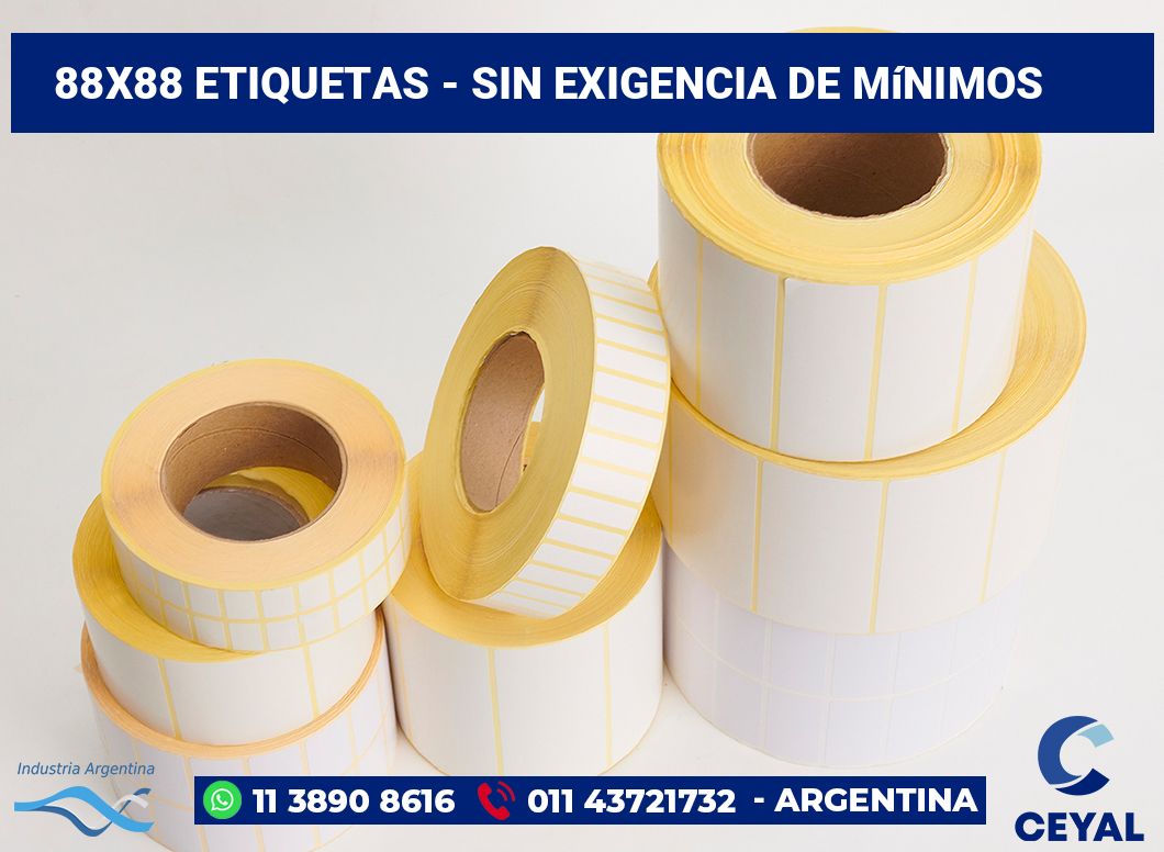 88×88 Etiquetas