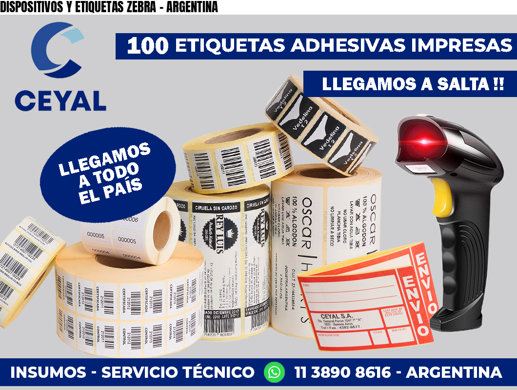 DISPOSITIVOS Y ETIQUETAS ZEBRA - ARGENTINA