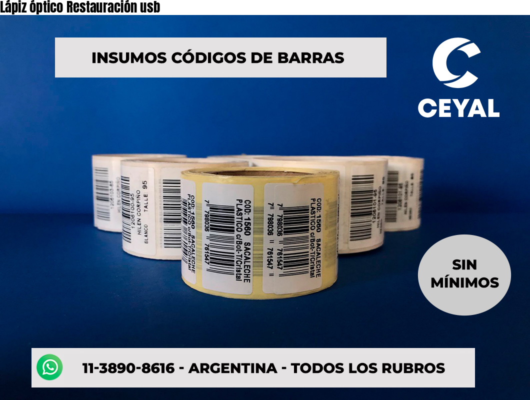 Lápiz óptico Restauración usb