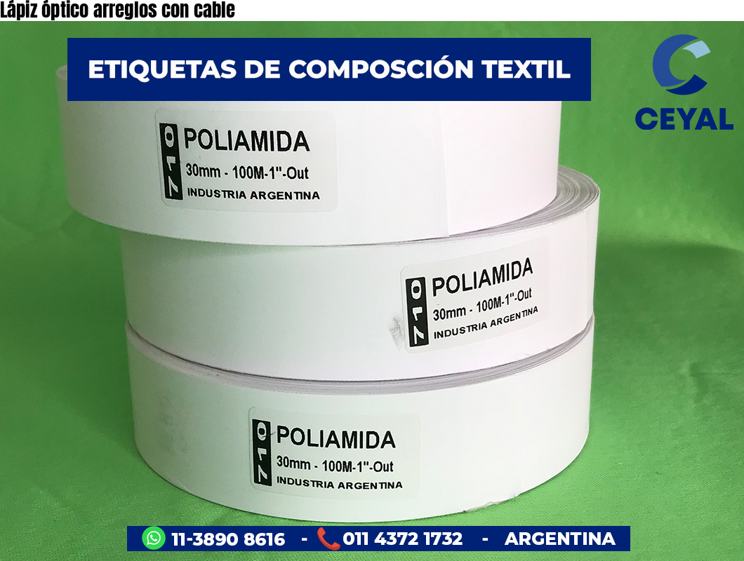 Lápiz óptico arreglos con cable