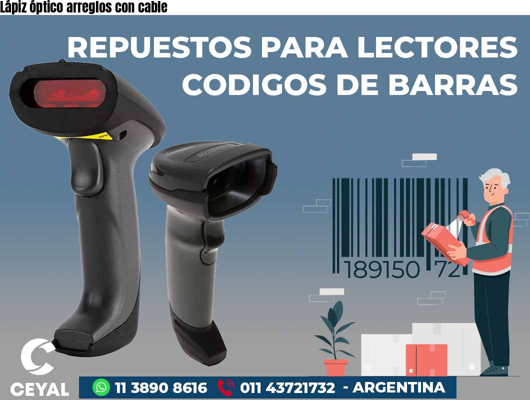 Lápiz óptico arreglos con cable