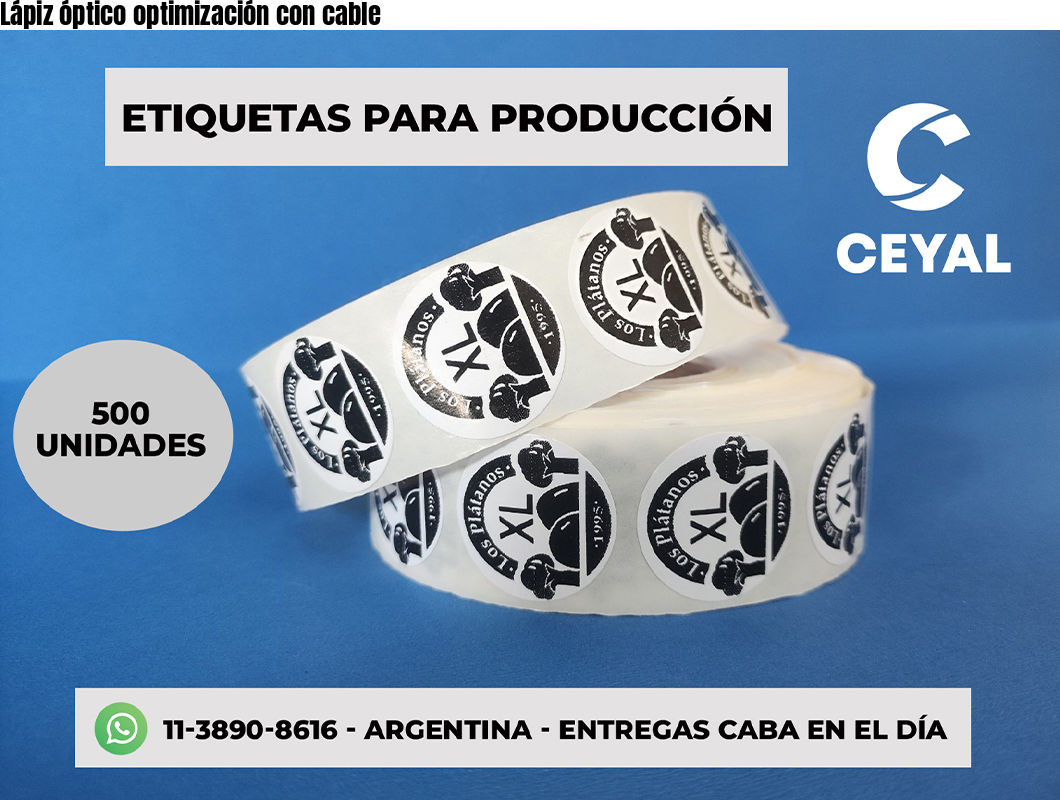 Lápiz óptico optimización con cable