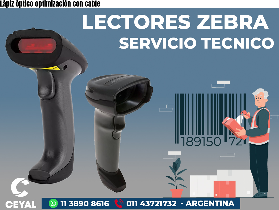 Lápiz óptico optimización con cable