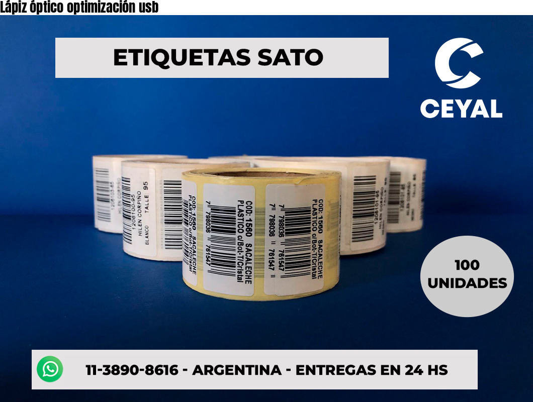 Lápiz óptico optimización usb