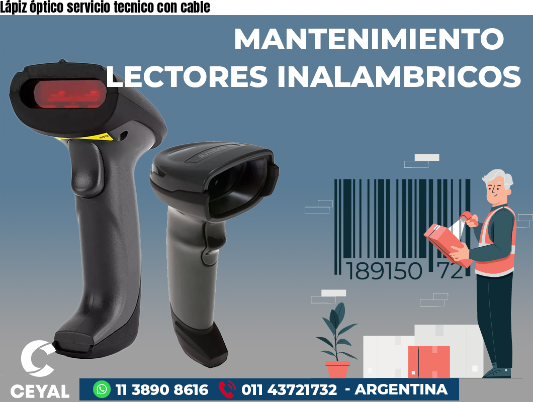 Lápiz óptico servicio tecnico con cable