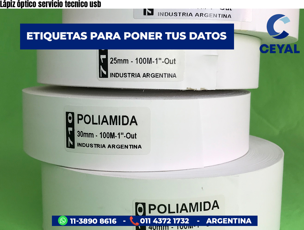 Lápiz óptico servicio tecnico usb