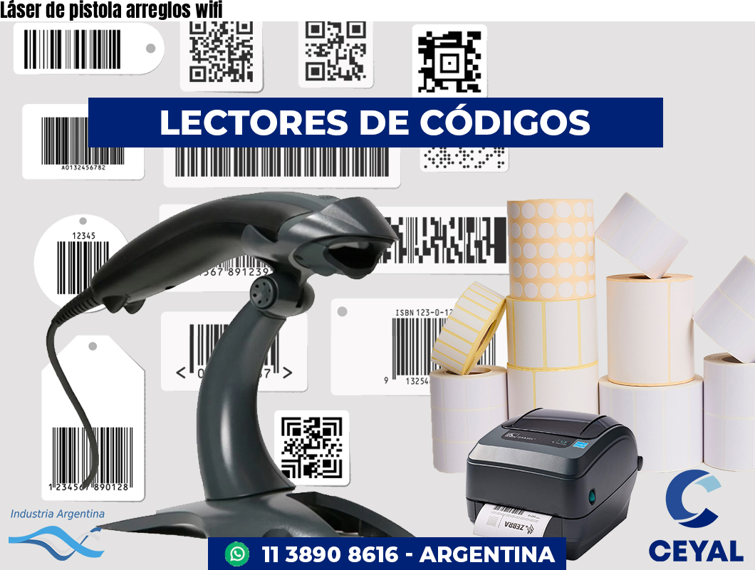 Láser de pistola arreglos wifi