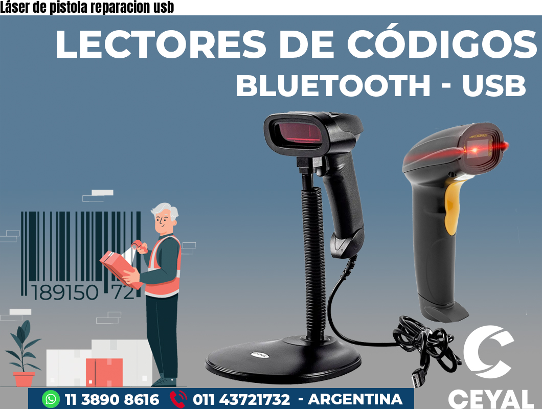 Láser de pistola reparacion usb
