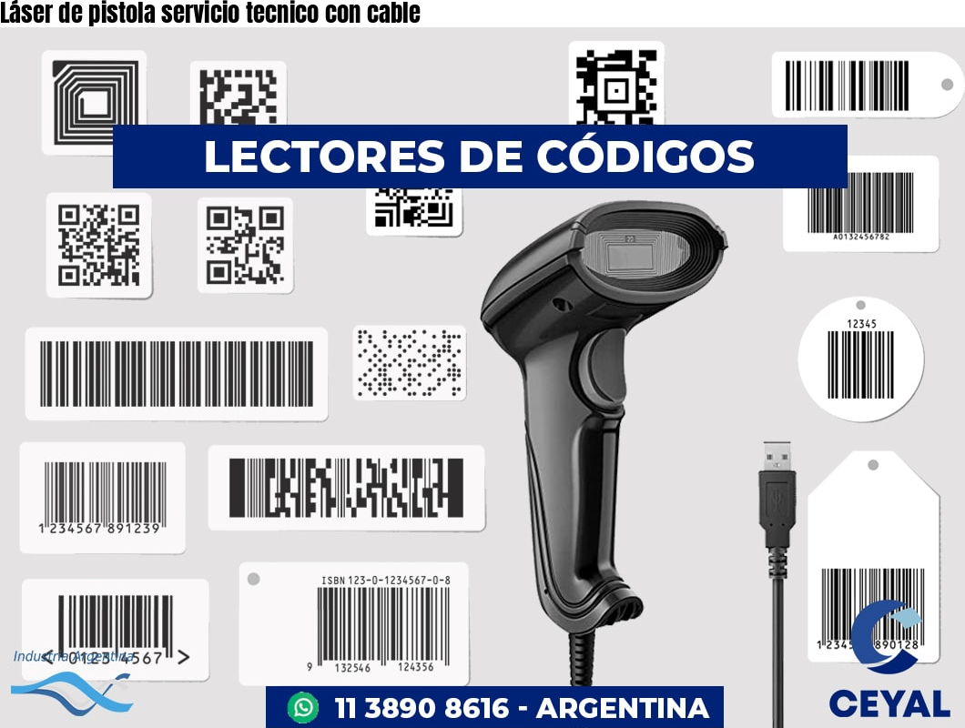 Láser de pistola servicio tecnico con cable