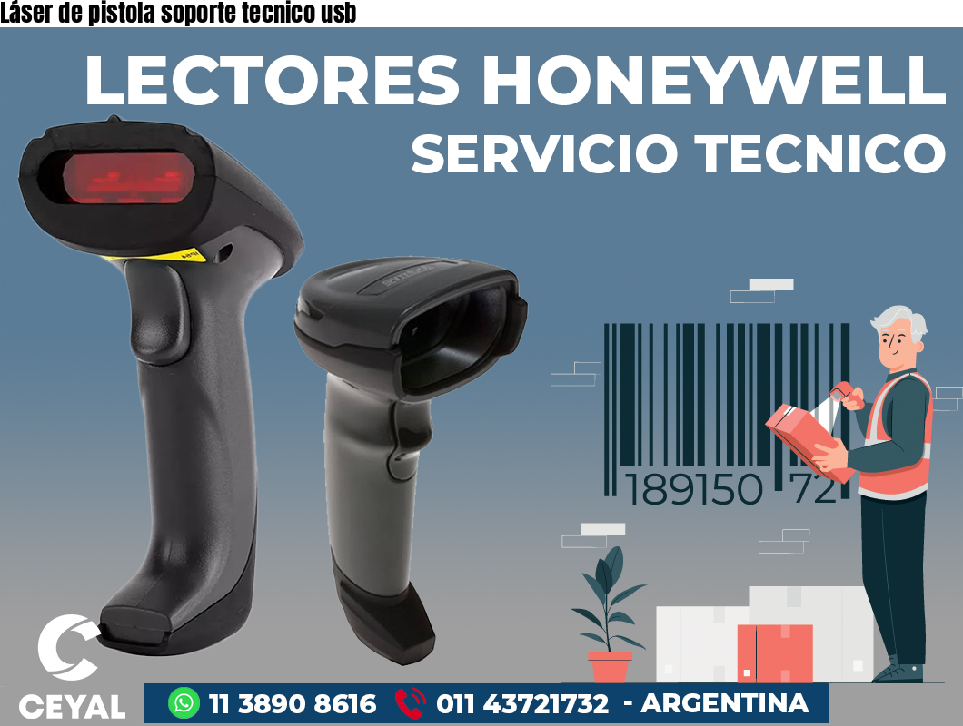 Láser de pistola soporte tecnico usb