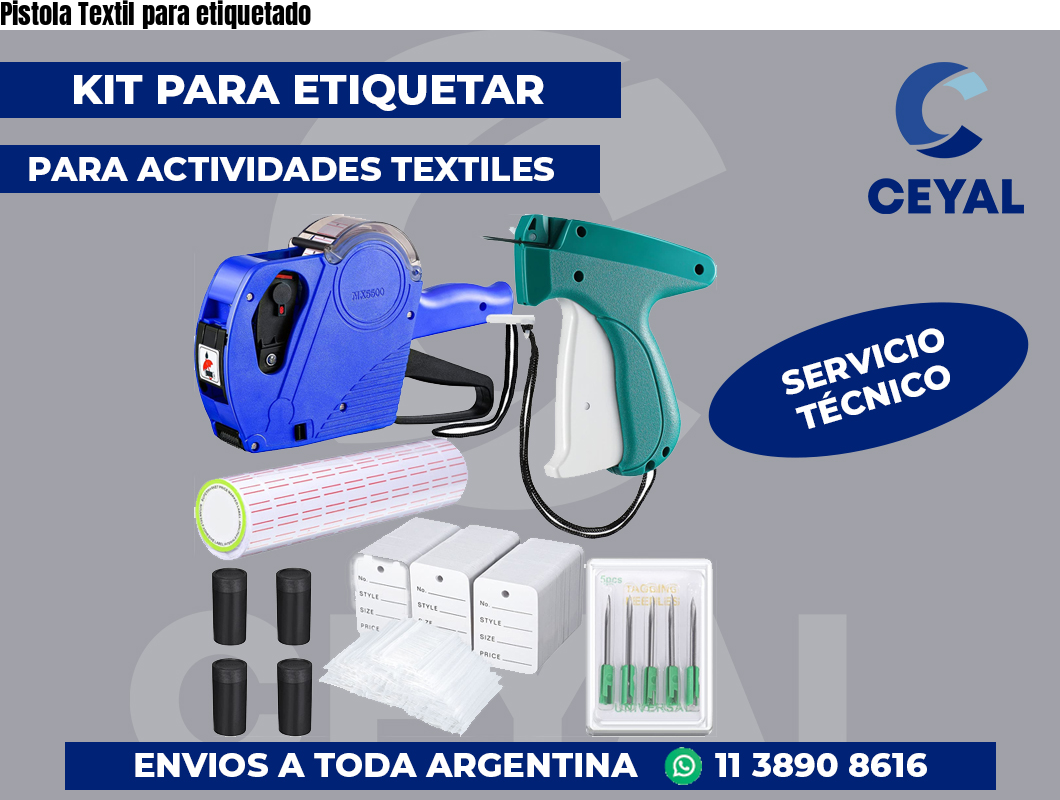 Pistola Textil para etiquetado