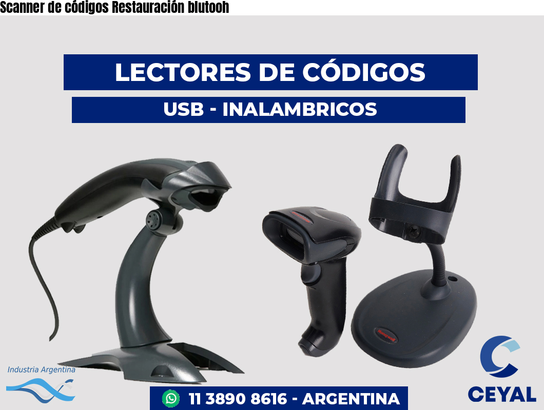 Scanner de códigos Restauración blutooh