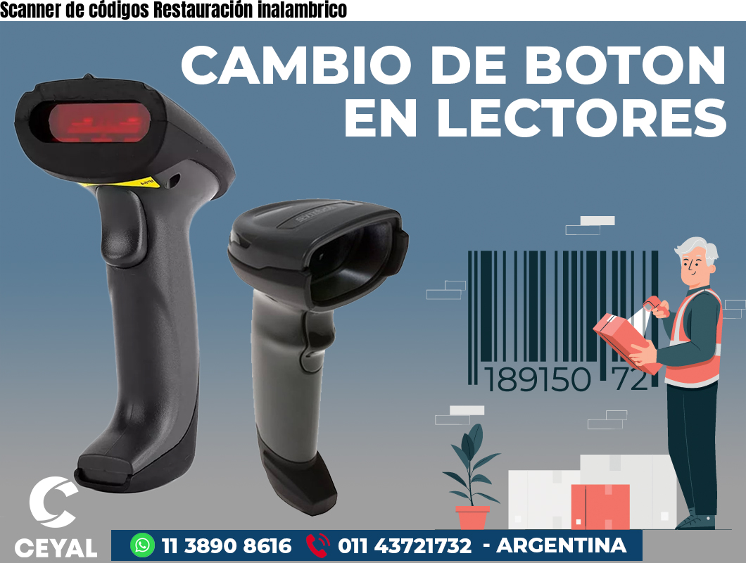 Scanner de códigos Restauración inalambrico