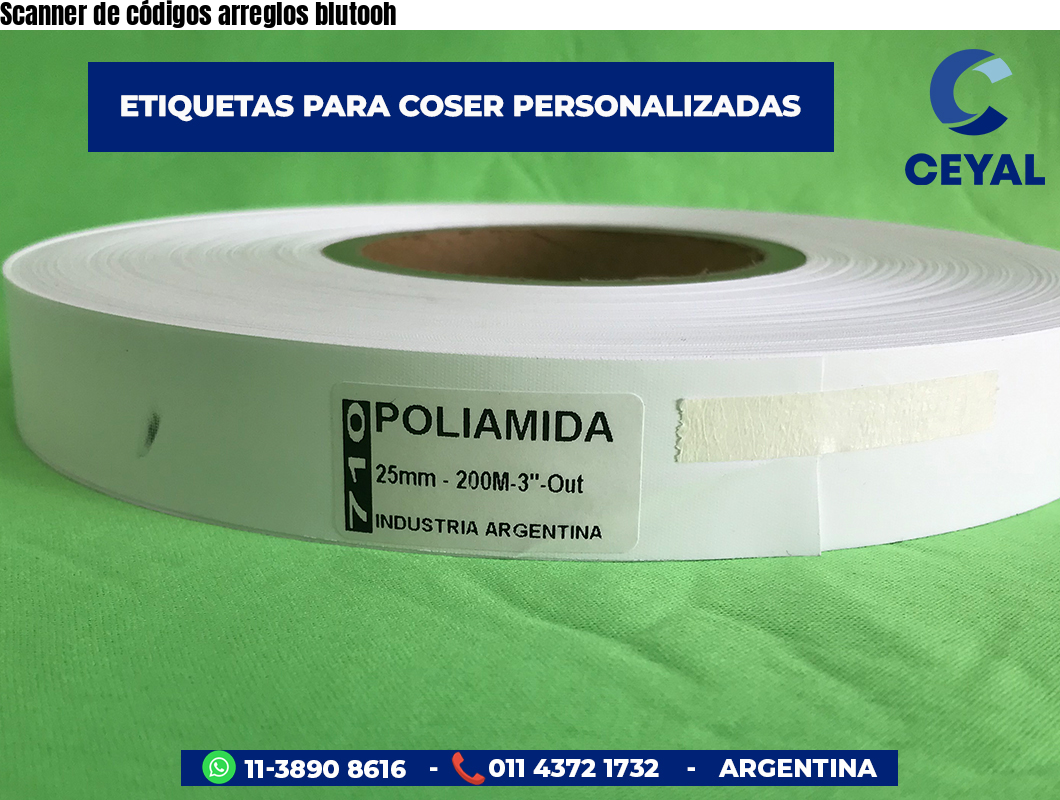 Scanner de códigos arreglos blutooh