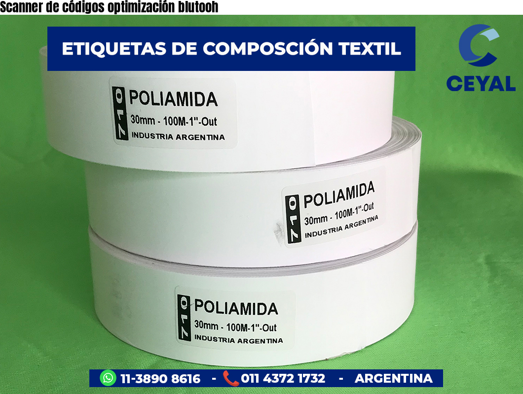Scanner de códigos optimización blutooh